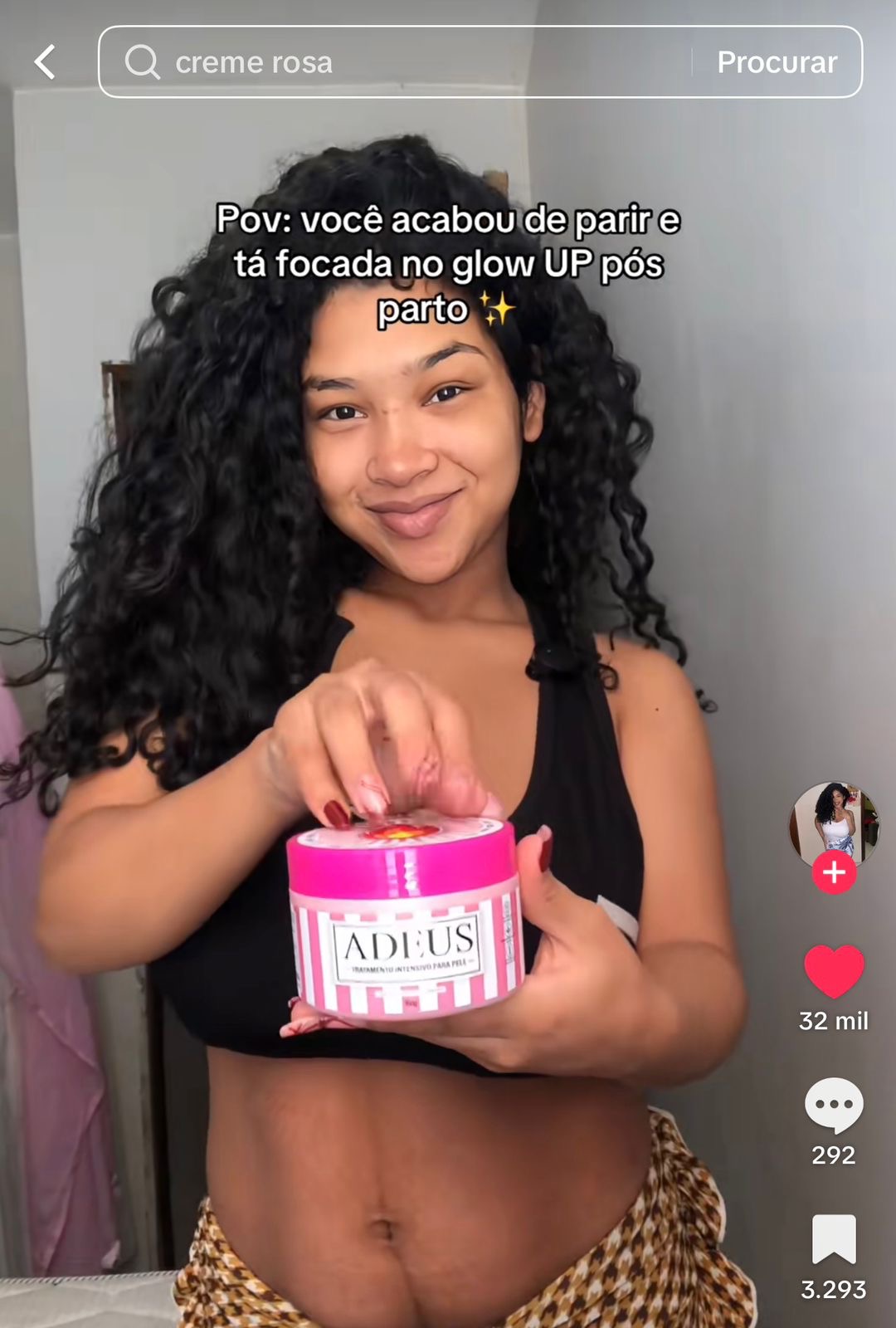 Afiliada ADEUS viral no TikTok